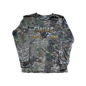 Cabela’s turkey camp camouflage shirt